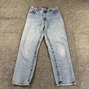 Levis‎ 550 Jeans Misses 12 Short Blue Relaxed Fit Tapered Leg Denim Light Y2K